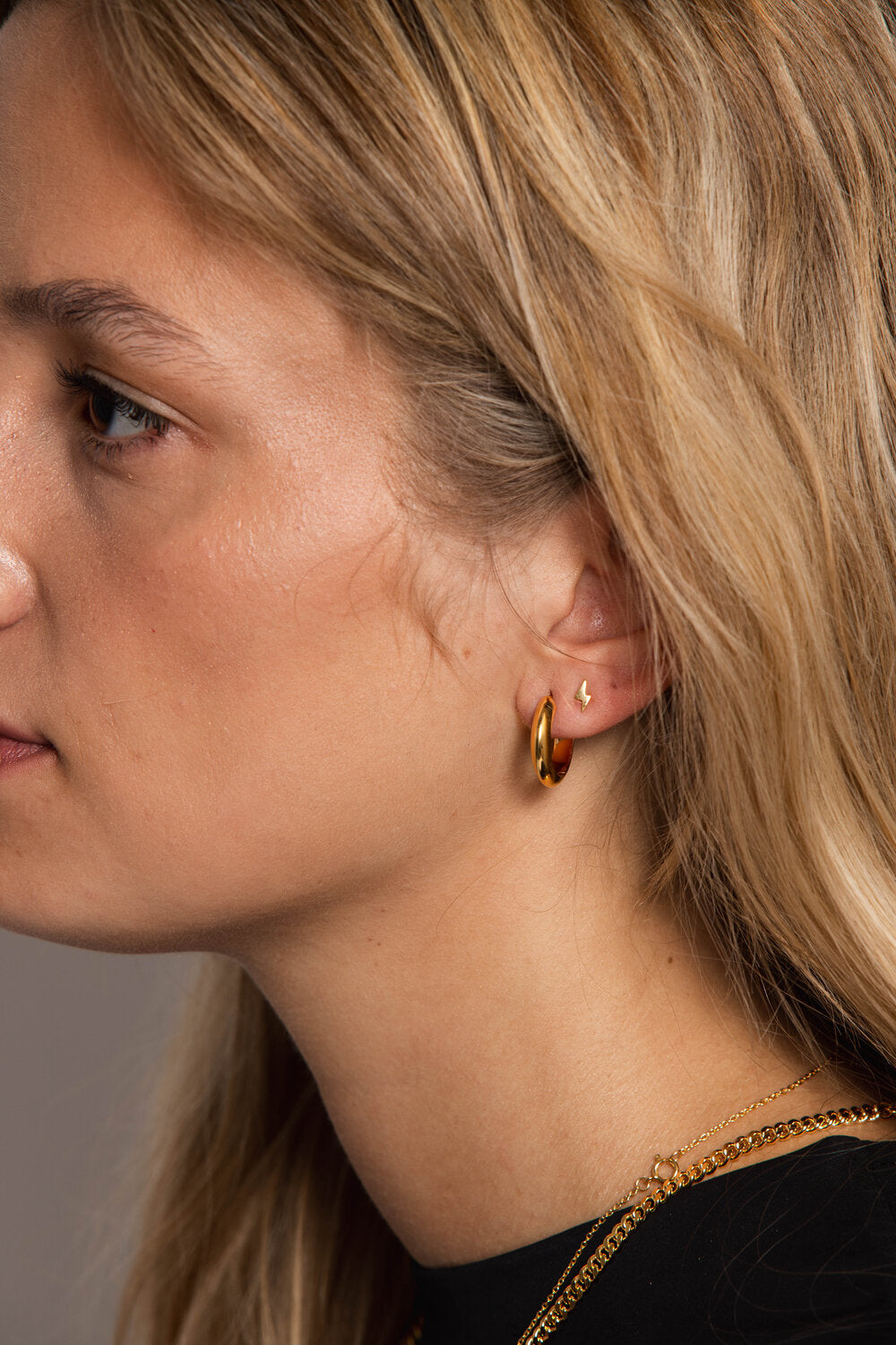 Lyn ørering - forgyldt